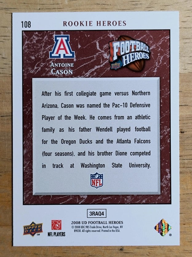 2008 Upper Deck Heroes #108 Antoine Cason RC
