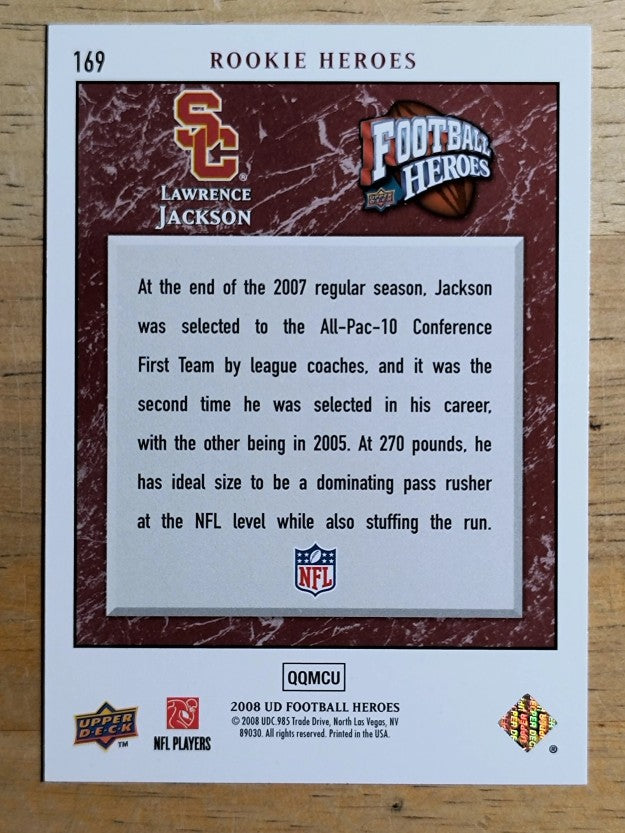2008 Upper Deck Heroes #169 Lawrence Jackson RC