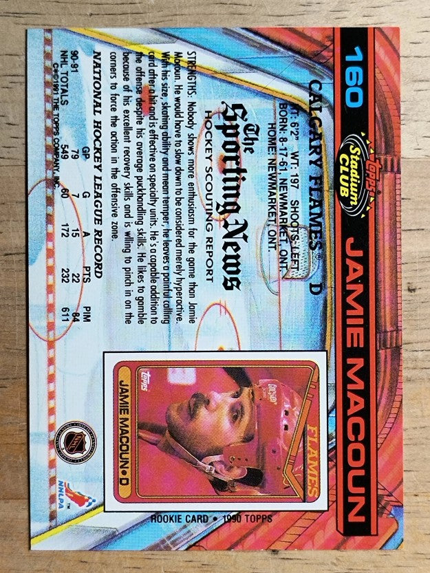 1991-92 Stadium Club #160 Jamie Macoun