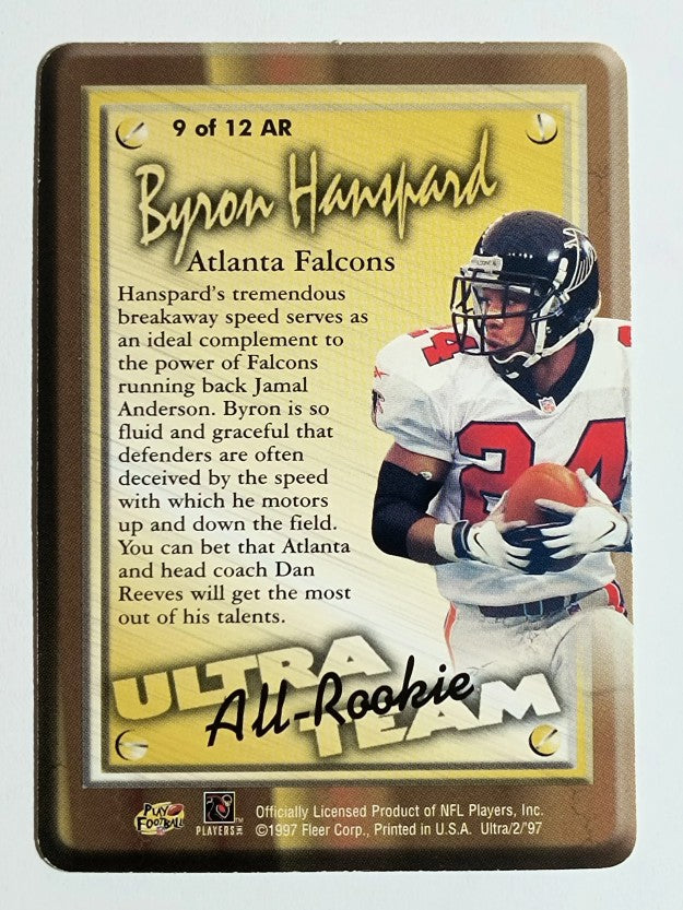 1997 Ultra All-Rookie Team #9 Byron Hanspard