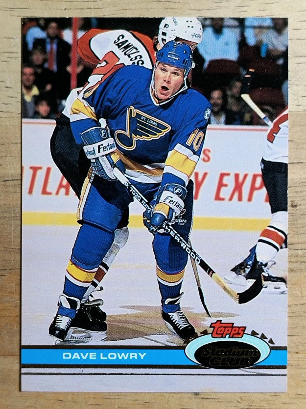 1991-92 Stadium Club #303 Dave Lowry