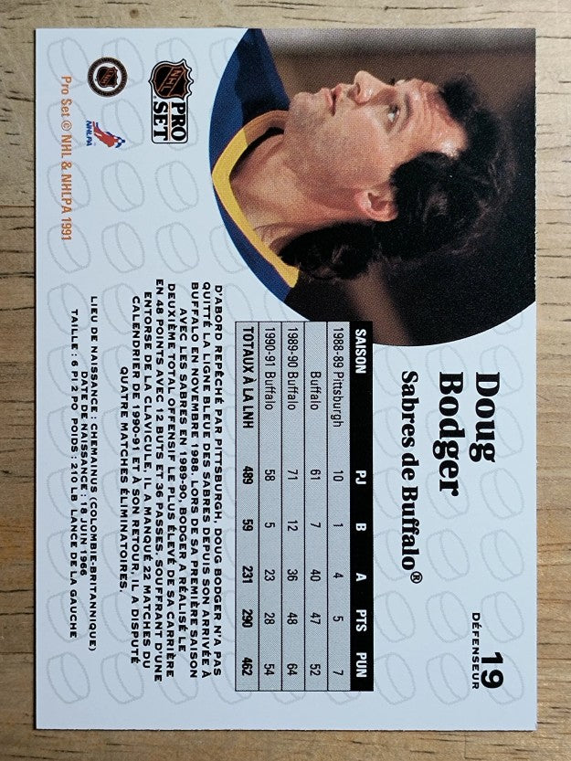 1991-92 Pro Set French #19 Doug Bodger