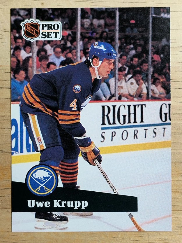 1991-92 Pro Set French #20 Uwe Krupp