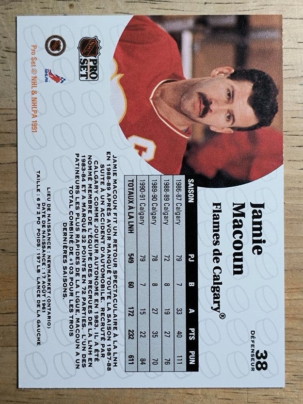 1991-92 Pro Set French #38 Jamie Macoun