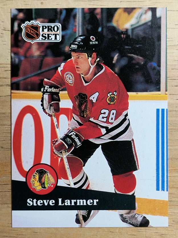 1991-92 Pro Set French #49 Steve Larmer