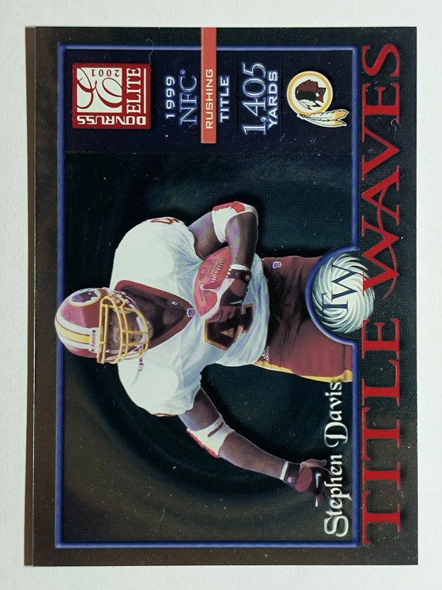2001 Donruss Elite Title Waves #TW11 Stephen Davis/1999