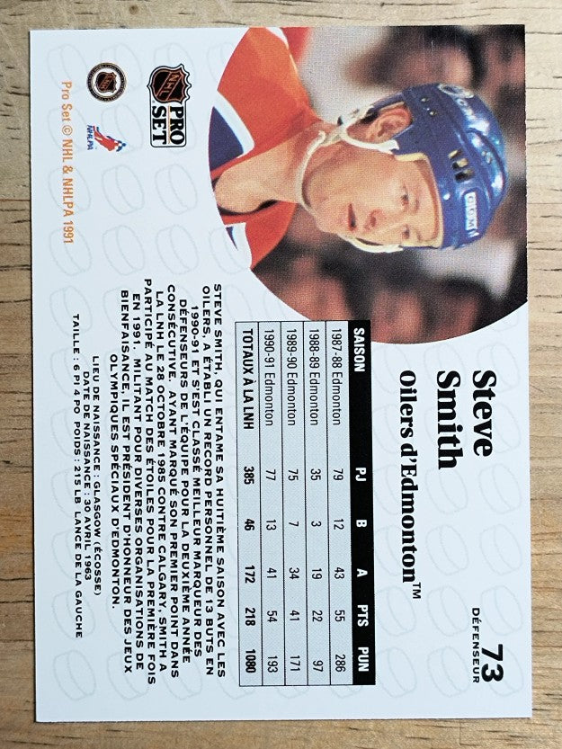 1991-92 Pro Set French #73 Steve Smith