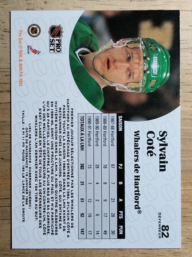 1991-92 Pro Set French #82 Sylvain Cote