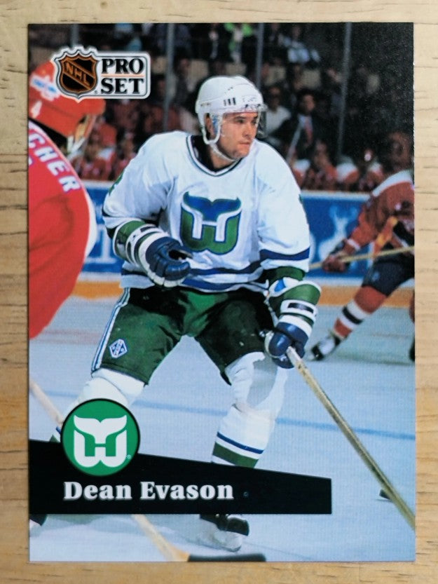 1991-92 Pro Set French #84 Dean Evason