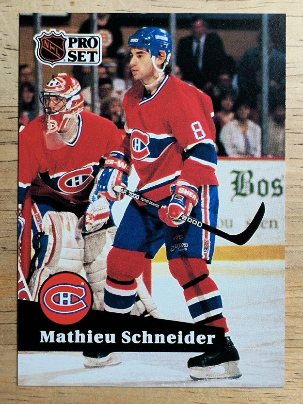1991-92 Pro Set French #119 Mathieu Schneider