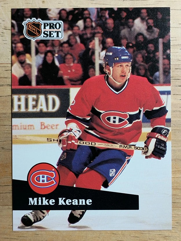 1991-92 Pro Set French #121 Mike Keane