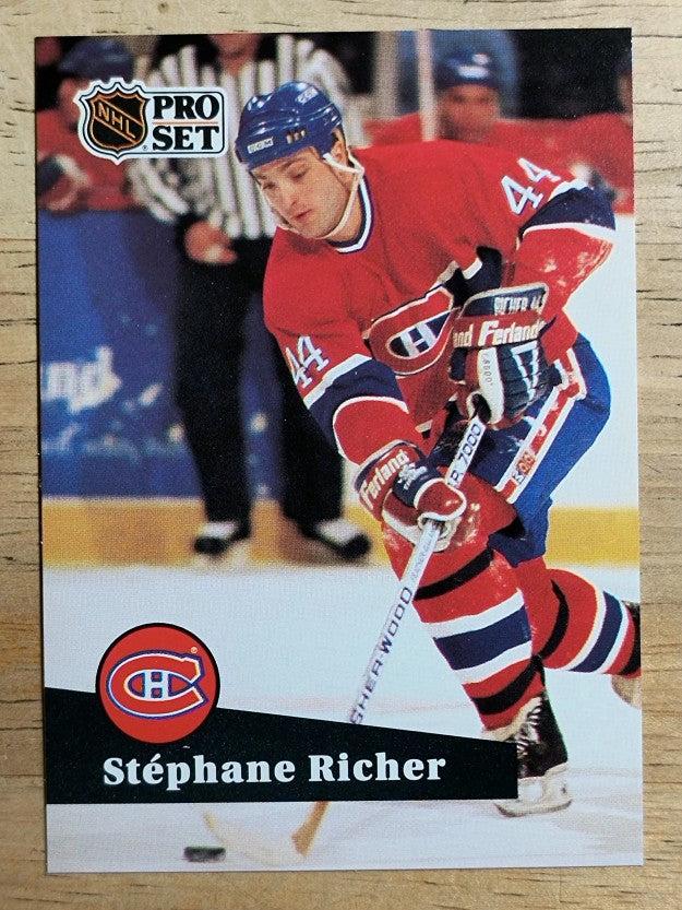 1991-92 Pro Set French #122 Stephane Richer