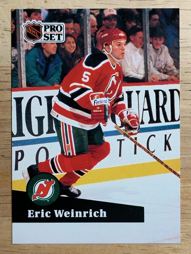 1991-92 Pro Set French #133 Eric Weinrich