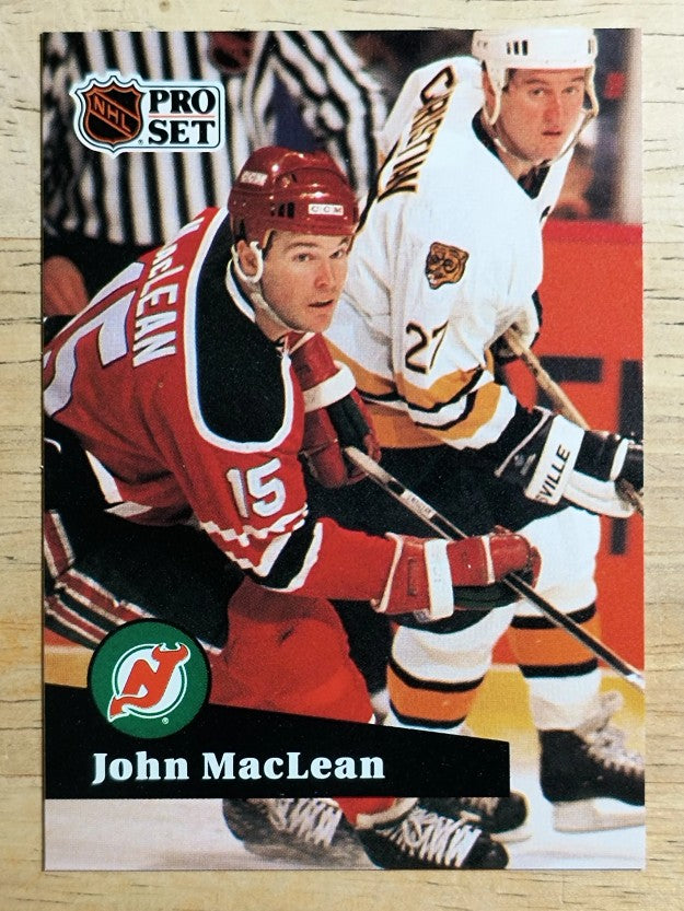 1991-92 Pro Set French #136 John MacLean