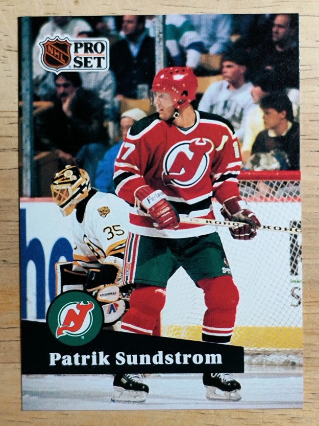 1991-92 Pro Set French #141 Patrik Sundstrom