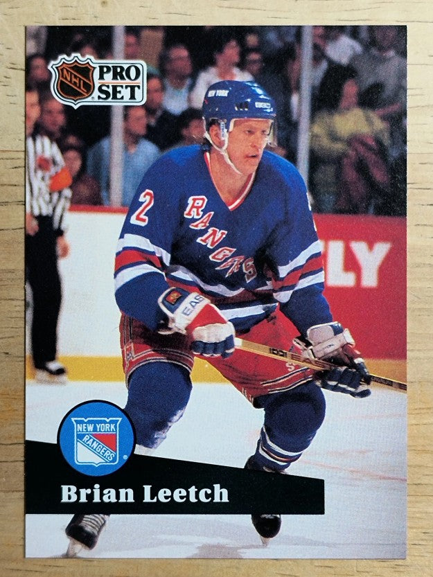 1991-92 Pro Set French #159 Brian Leetch