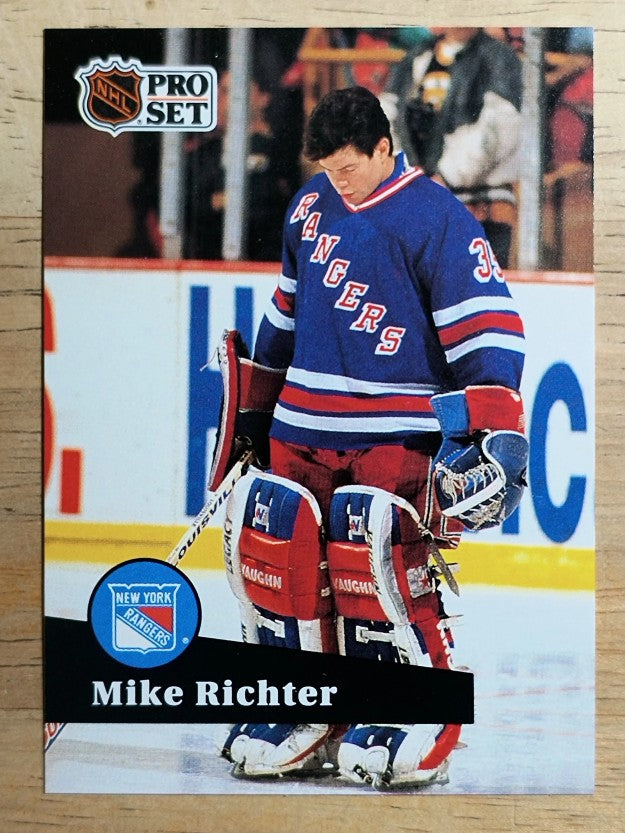 1991-92 Pro Set French #161 Mike Richter