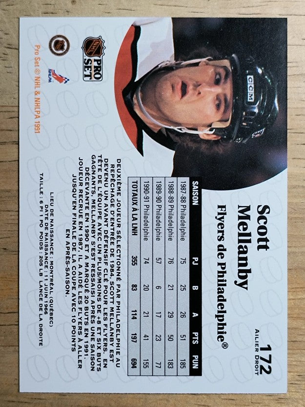 1991-92 Pro Set French #172 Scott Mellanby