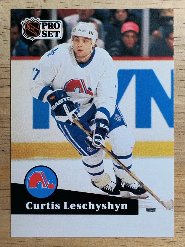 1991-92 Pro Set French #198 Curtis Leschyshyn