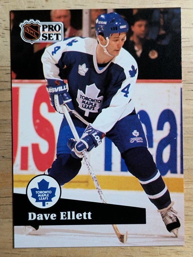 1991-92 Pro Set French #230 Dave Ellett