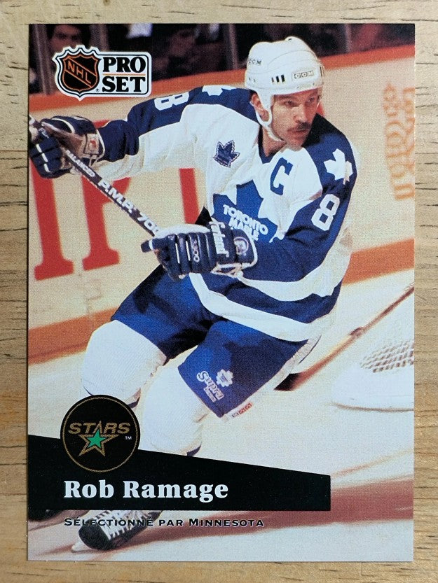 1991-92 Pro Set French #232 Rob Ramage