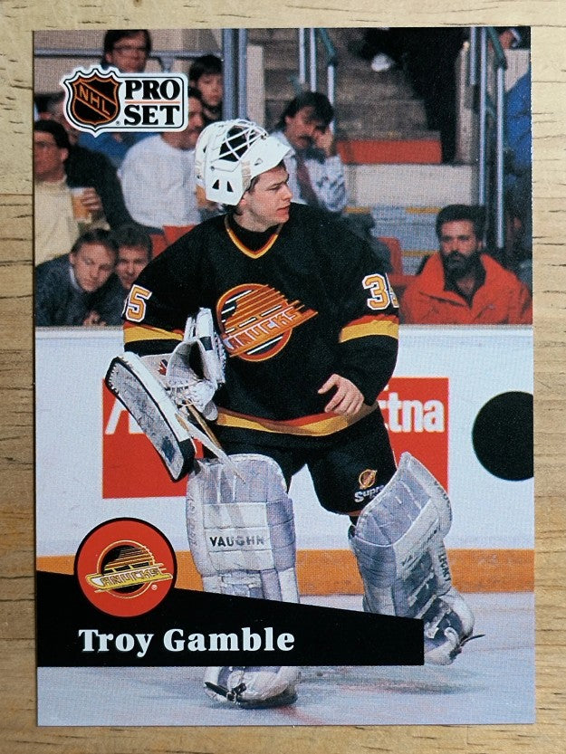 1991-92 Pro Set French #238 Troy Gamble