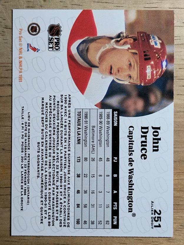 1991-92 Pro Set French #251 John Druce
