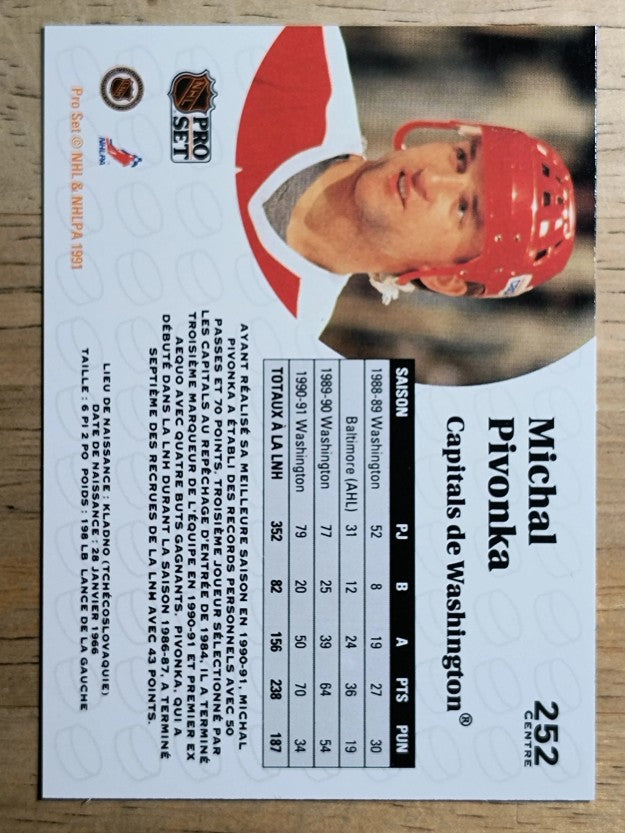 1991-92 Pro Set French #252 Michal Pivonka