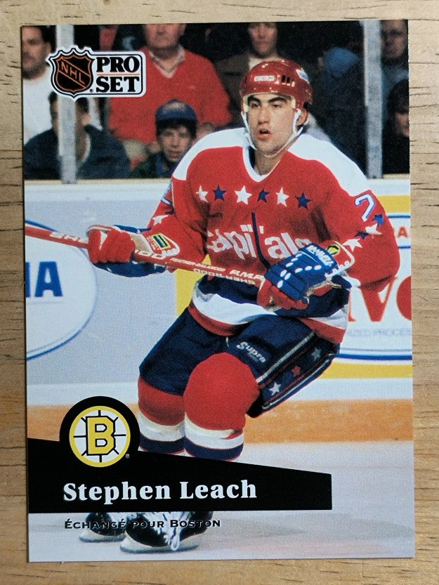 1991-92 Pro Set French #253 Stephen Leach