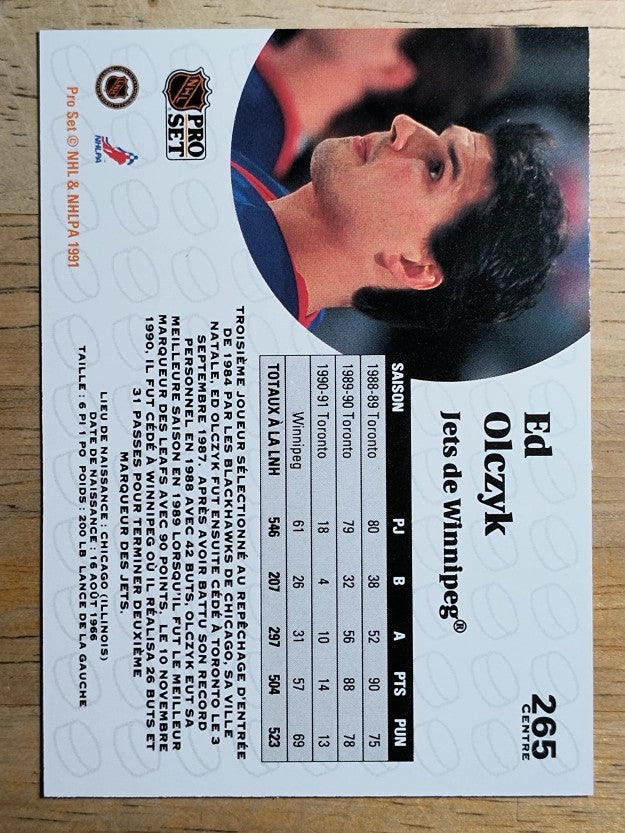 1991-92 Pro Set French #265 Ed Olczyk