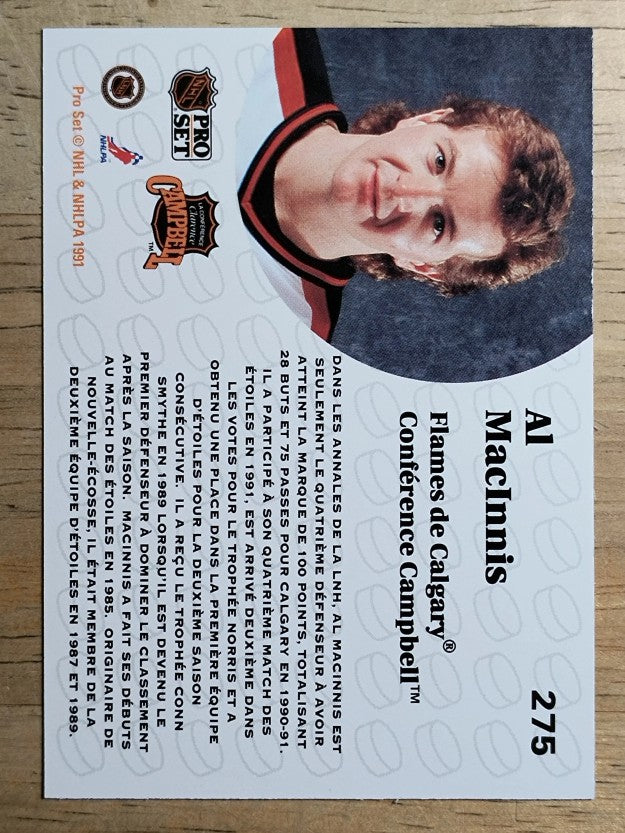 1991-92 Pro Set French #275 Al MacInnis AS