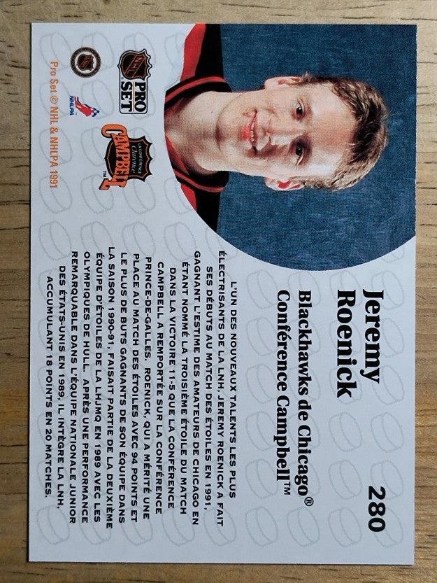 1991-92 Pro Set French #280 Jeremy Roenick AS