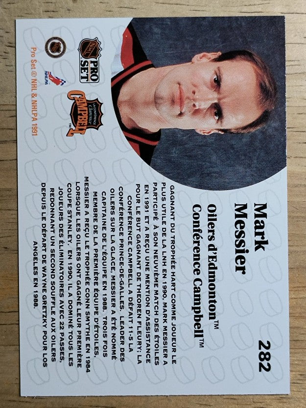 1991-92 Pro Set French #282 Mark Messier AS