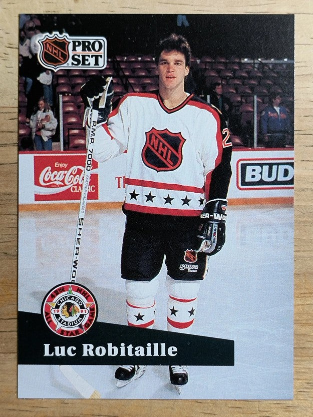1991-92 Pro Set French #286 Luc Robitaille AS