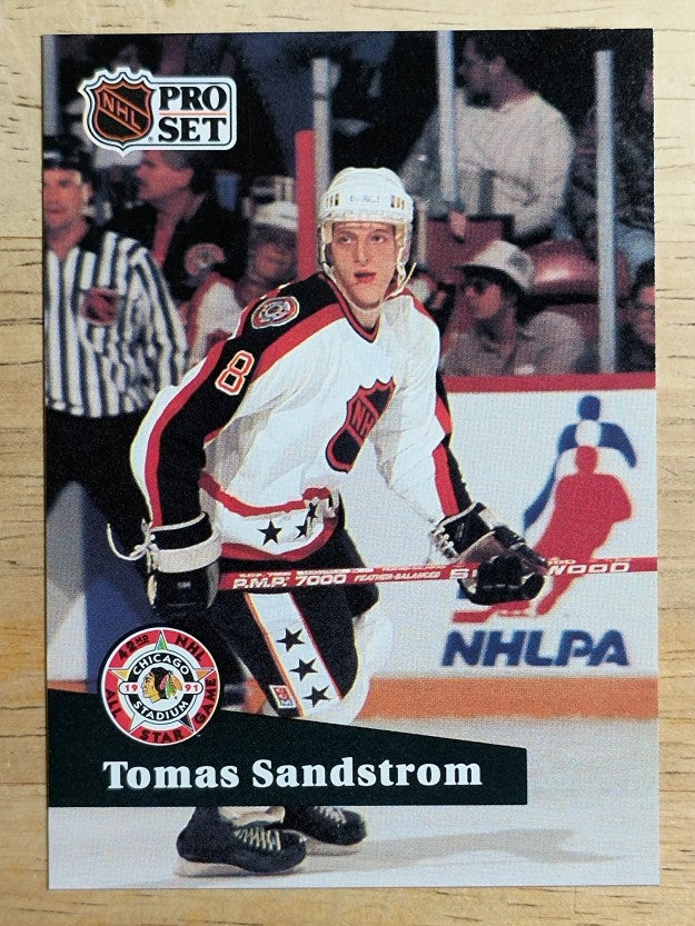1991-92 Pro Set French #287 Tomas Sandstrom AS