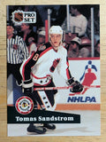 1991-92 Pro Set French #287 Tomas Sandstrom AS