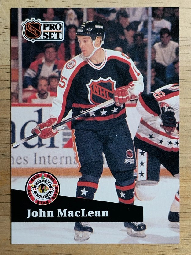 1991-92 Pro Set French #307 John MacLean AS