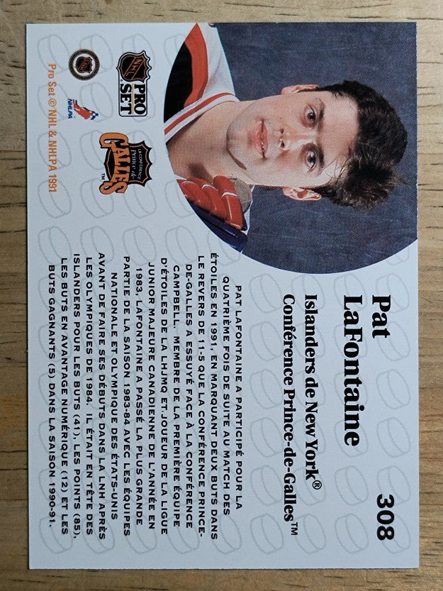 1991-92 Pro Set French #308 Pat LaFontaine AS