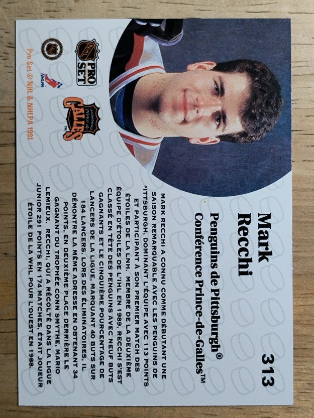 1991-92 Pro Set French #313 Mark Recchi AS