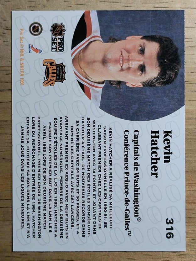 1991-92 Pro Set French #316 Kevin Hatcher AS