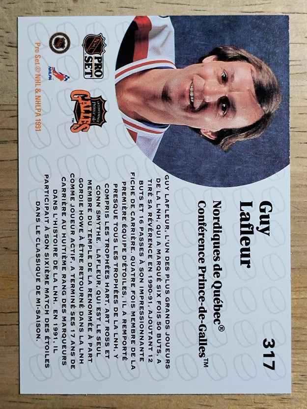 1991-92 Pro Set French #317 Guy Lafleur AS