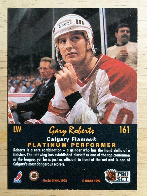 1991-92 Pro Set Platinum #161 Gary Roberts