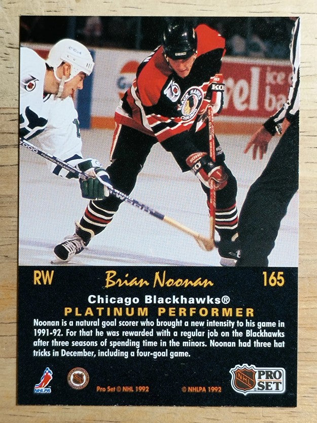 1991-92 Pro Set Platinum #165 Brian Noonan