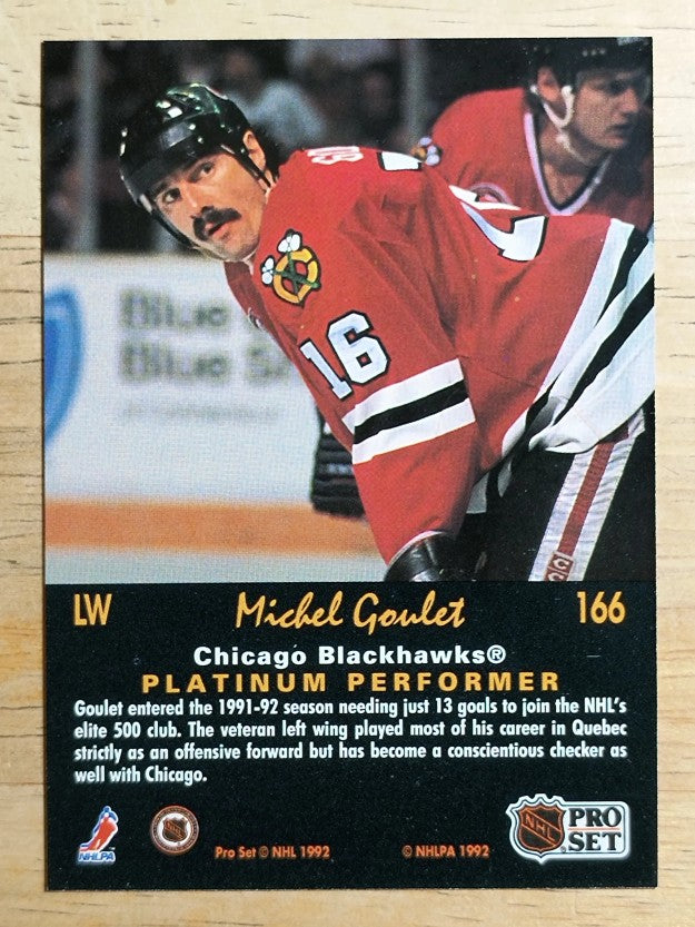 1991-92 Pro Set Platinum #166 Michel Goulet