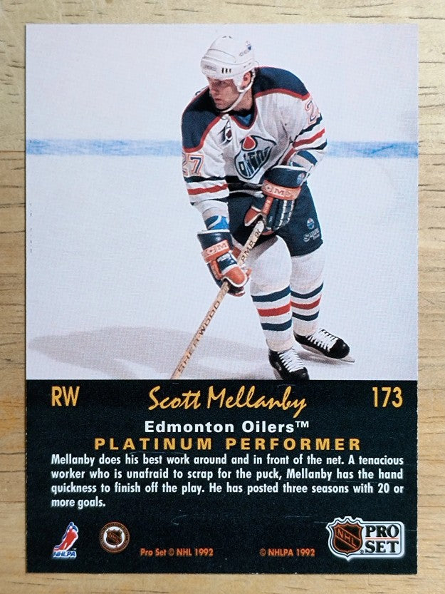 1991-92 Pro Set Platinum #173 Scott Mellanby