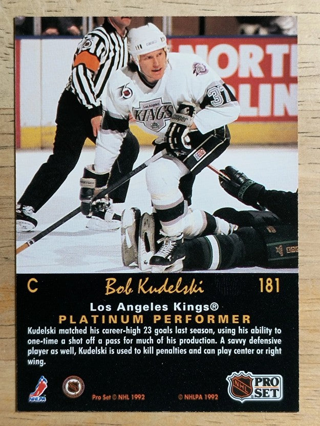 1991-92 Pro Set Platinum #181 Bob Kudelski