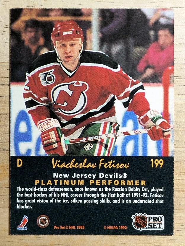 1991-92 Pro Set Platinum #199 Slava Fetisov