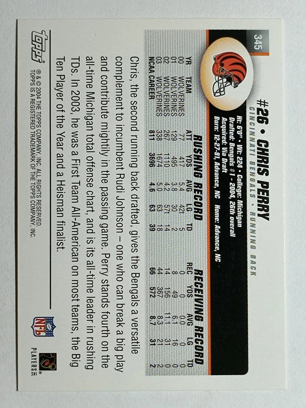 2004 Topps #345 Chris Perry RC