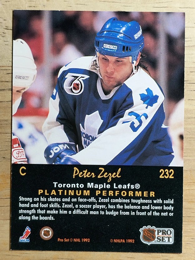 1991-92 Pro Set Platinum #232 Peter Zezel