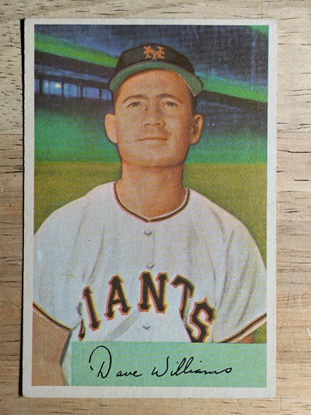 1954 Bowman #9 Dave Williams (VGEX)